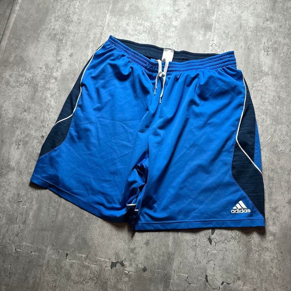 Adidas Men's Blue and Navy Shorts